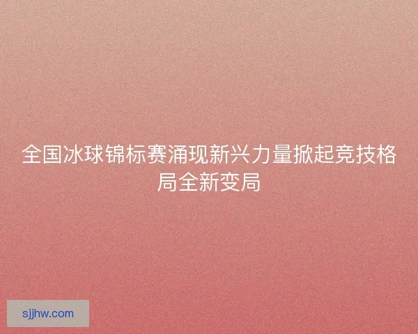 全国冰球锦标赛涌现新兴力量掀起竞技格局全新变局